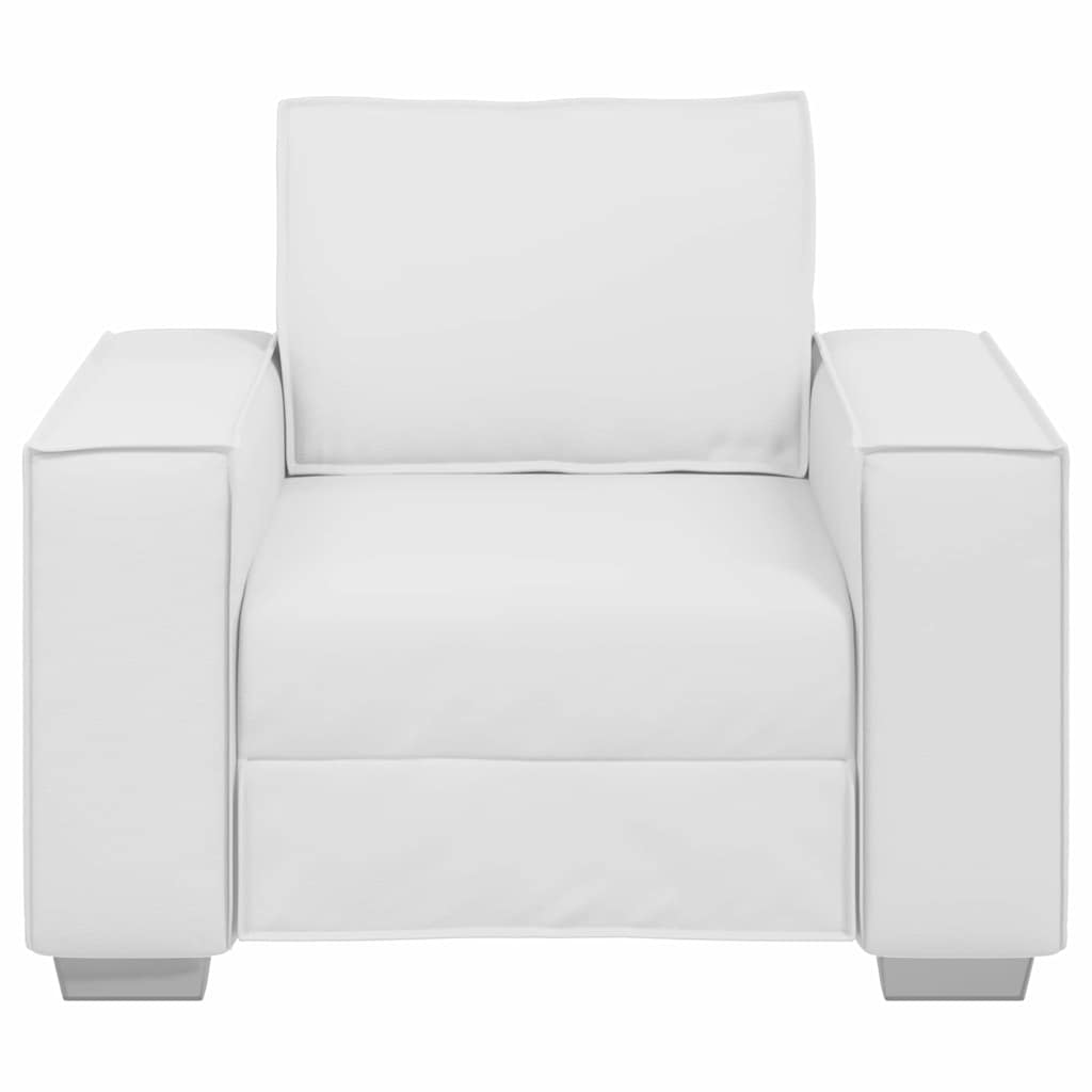 Sofa Stoel Wit 100 cm Nep Leer