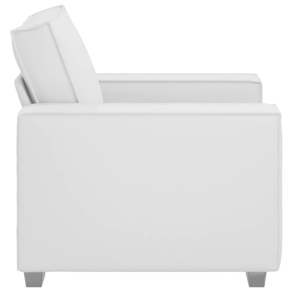 Sofa Stoel Wit 100 cm Nep Leer
