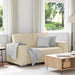 Loveseat Crème 160 cm Nep Leer
