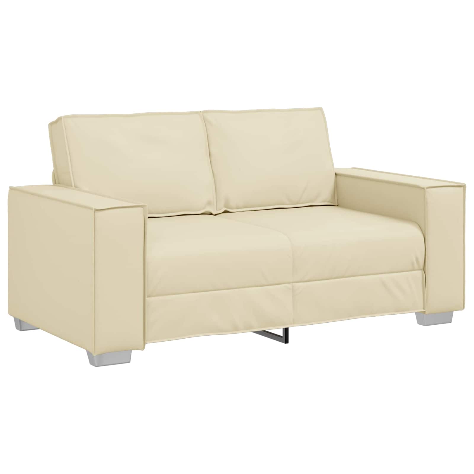 Loveseat Crème 160 cm Nep Leer