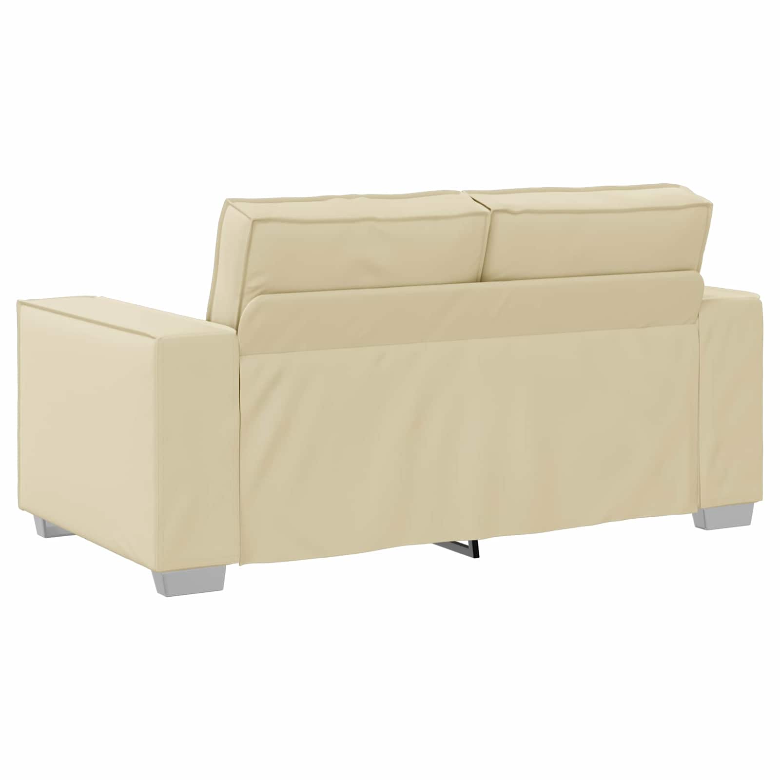 Loveseat Crème 160 cm Nep Leer