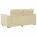 Loveseat Crème 160 cm Nep Leer