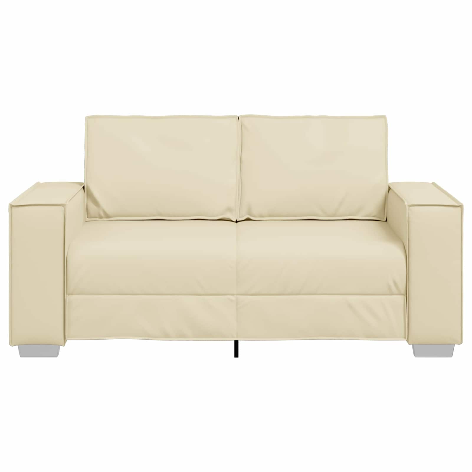 Loveseat Crème 160 cm Nep Leer