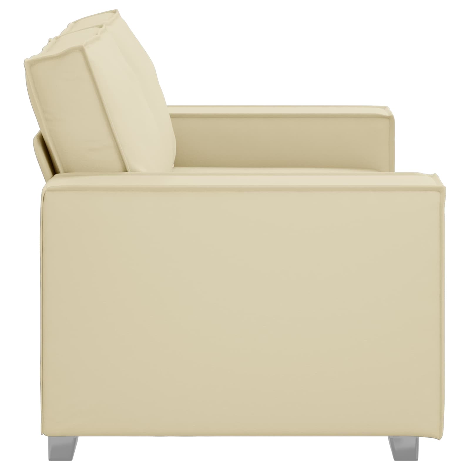 Loveseat Crème 160 cm Nep Leer