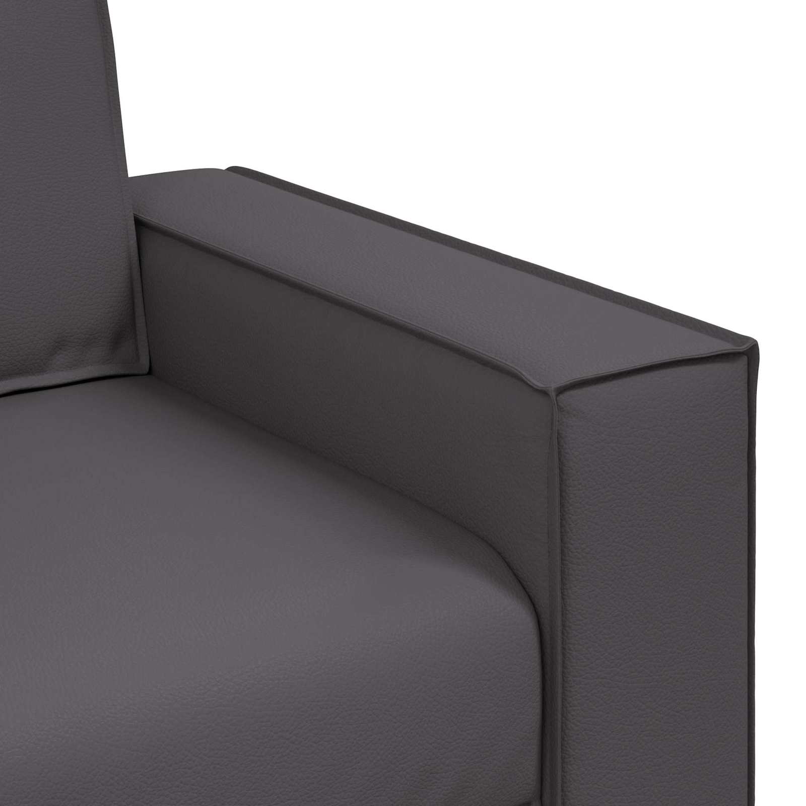 Loveseat Grijs 160 cm Nep Leer