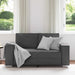 Loveseat Grijs 160 cm Nep Leer