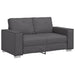 Loveseat Grijs 160 cm Nep Leer