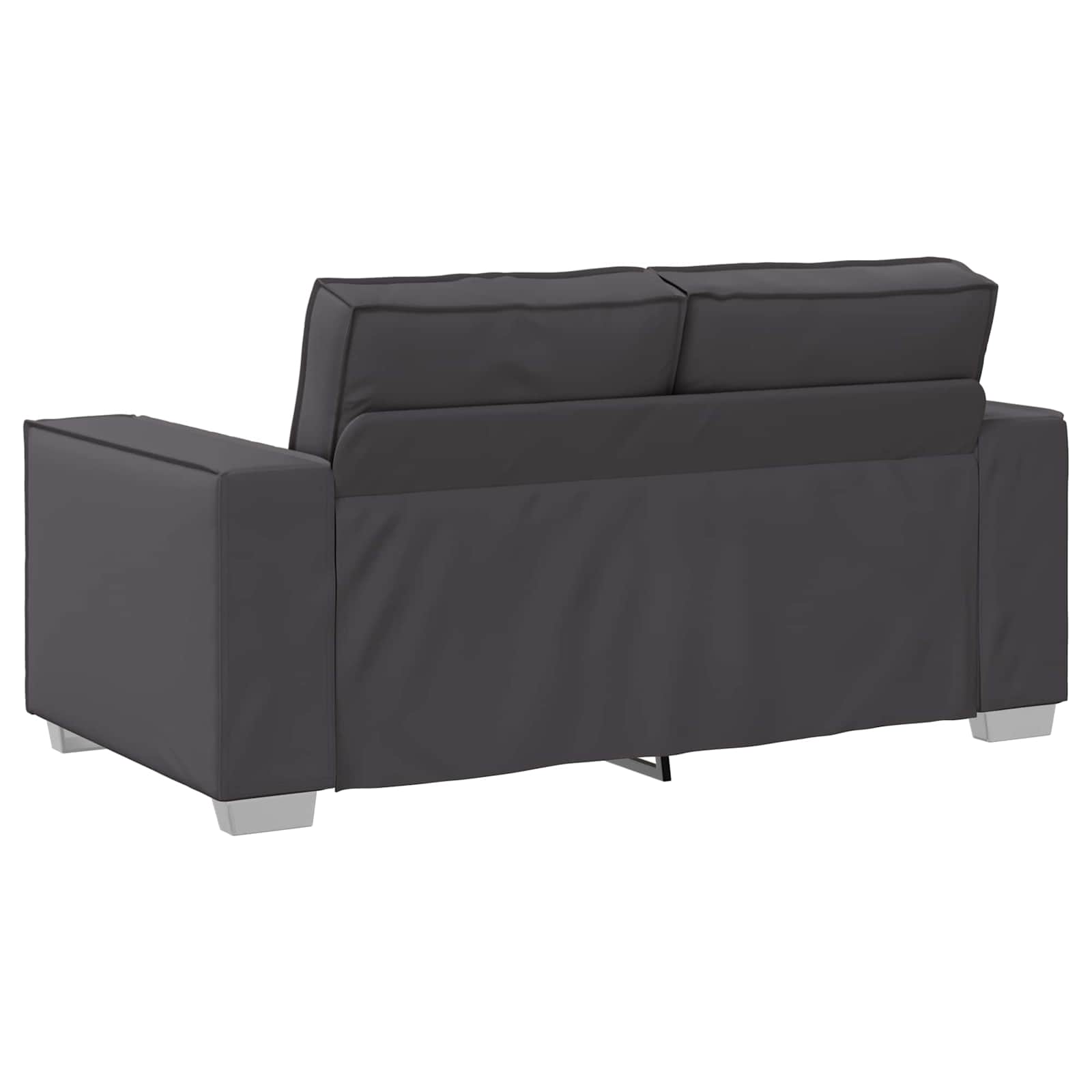 Loveseat Grijs 160 cm Nep Leer