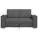 Loveseat Grijs 160 cm Nep Leer