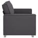 Loveseat Grijs 160 cm Nep Leer