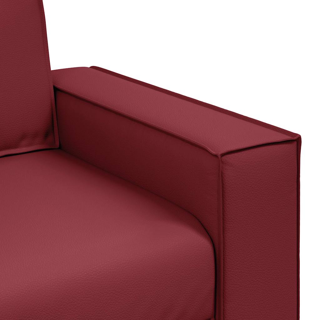 Loveseat Wijnrood 160 cm Nep Leer