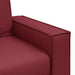 Loveseat Wijnrood 160 cm Nep Leer
