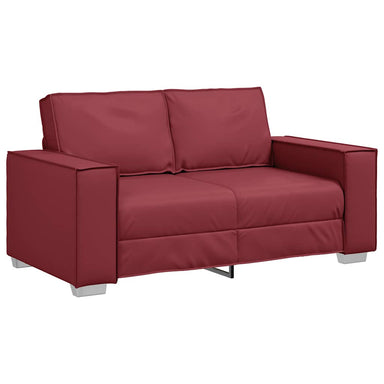 Loveseat Wijnrood 160 cm Nep Leer
