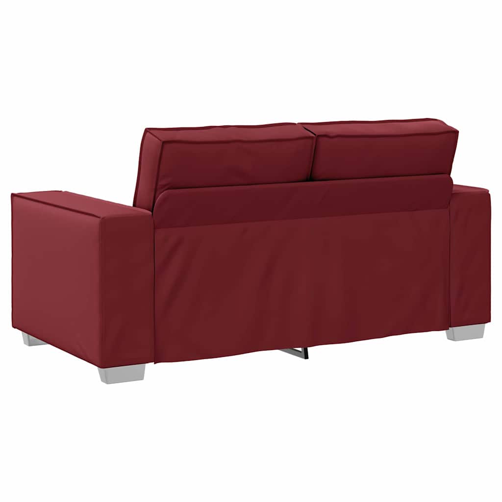 Loveseat Wijnrood 160 cm Nep Leer