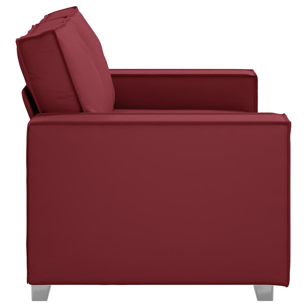 Loveseat Wijnrood 160 cm Nep Leer
