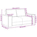 Loveseat Wijnrood 160 cm Nep Leer