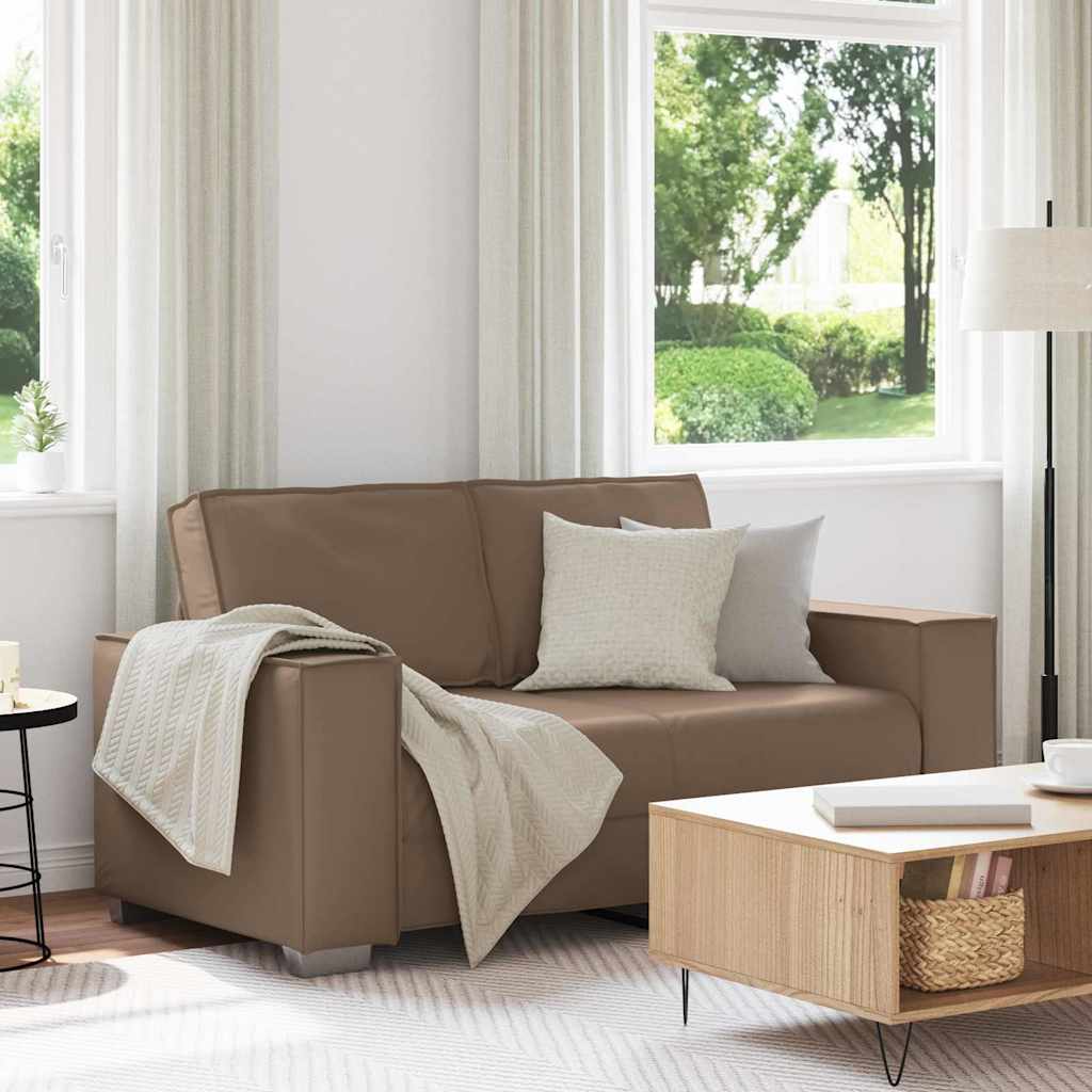 Loveseat Cappuccino 160 cm Nep Leer
