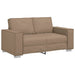 Loveseat Cappuccino 160 cm Nep Leer