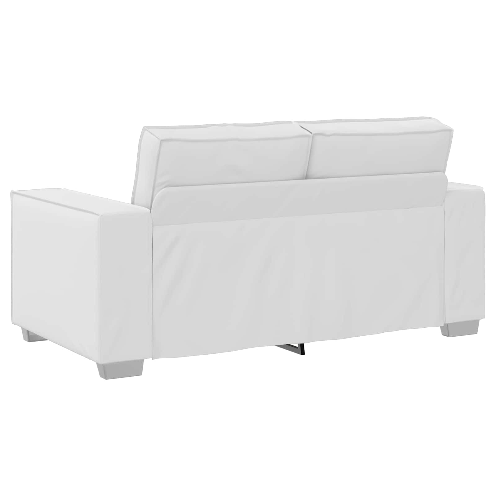Loveseat Wit 160 cm Nep Leer