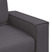 Loveseat Grijs 180 cm Nep Leer
