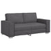 Loveseat Grijs 180 cm Nep Leer