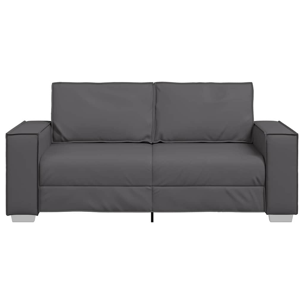 Loveseat Grijs 180 cm Nep Leer