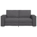 Loveseat Grijs 180 cm Nep Leer