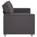 Loveseat Grijs 180 cm Nep Leer