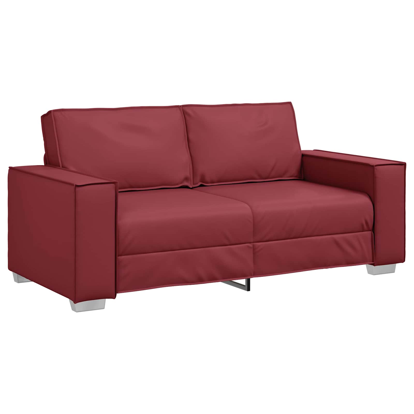 Loveseat Wijnrood 180 cm Nep Leer