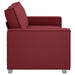 Loveseat Wijnrood 180 cm Nep Leer