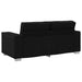 Loveseat Zwart 180 cm Nep Leer
