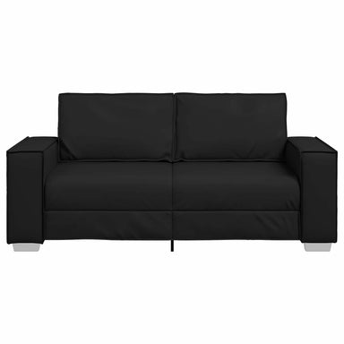 Loveseat Zwart 180 cm Nep Leer
