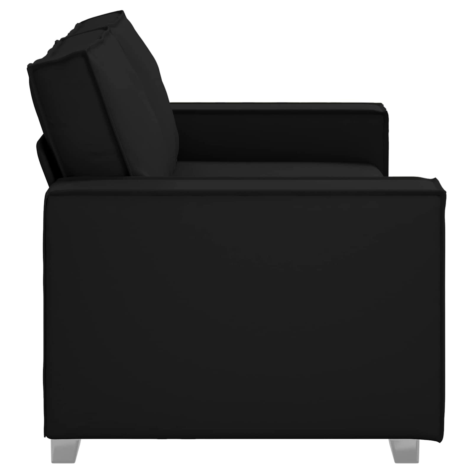 Loveseat Zwart 180 cm Nep Leer