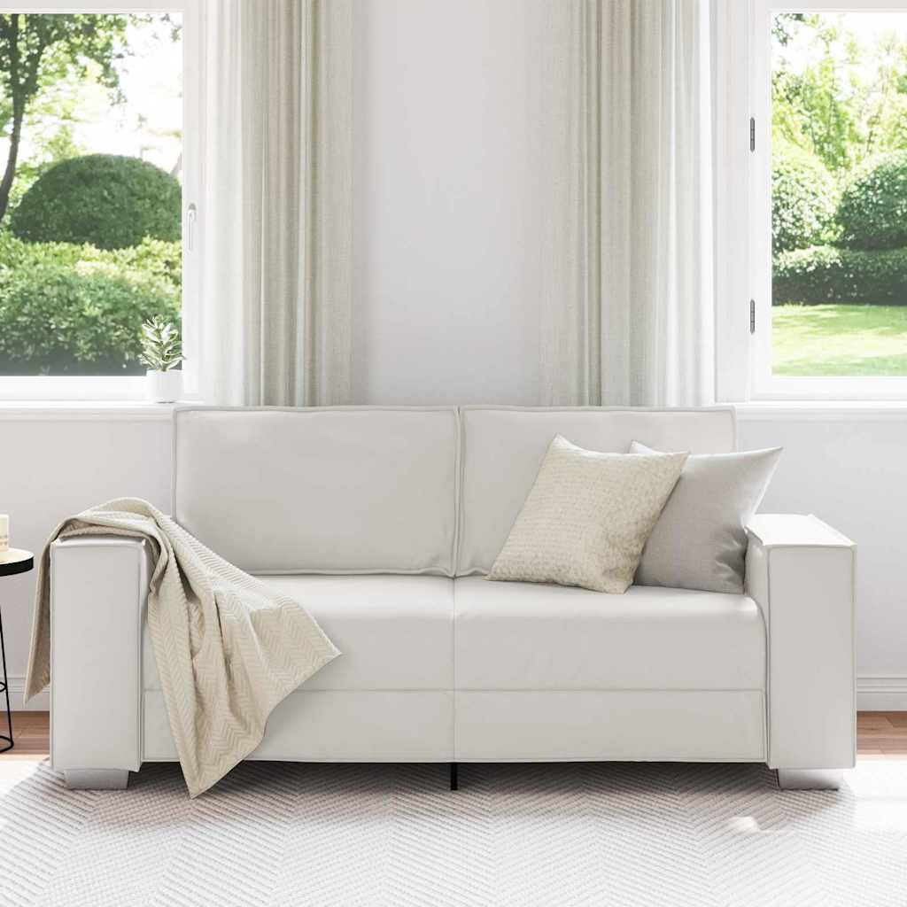 Loveseat Wit 180 cm Nep Leer