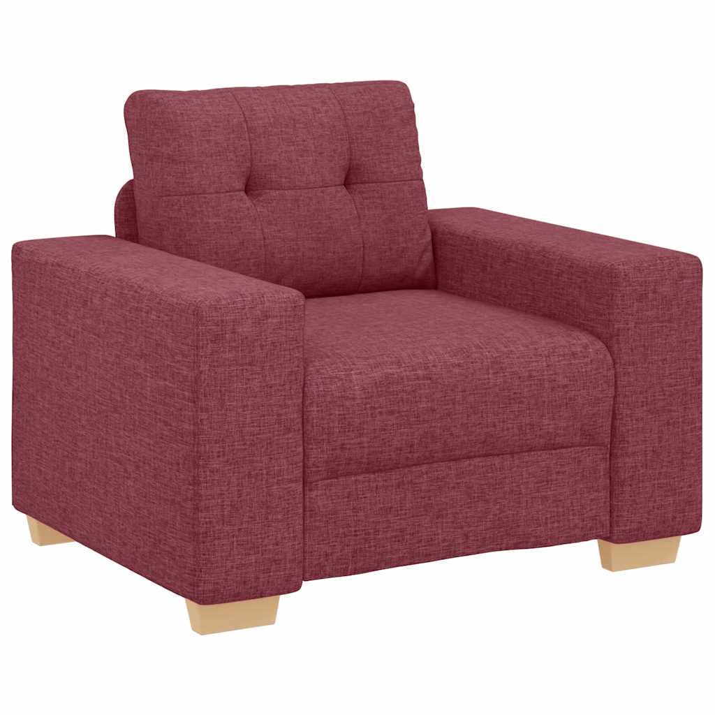 Fauteuil Wijnrood 100x78x80 cm Stof