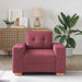 Fauteuil Wijnrood 100x78x80 cm Stof