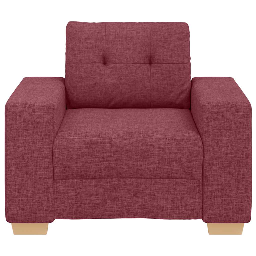 Fauteuil Wijnrood 100x78x80 cm Stof