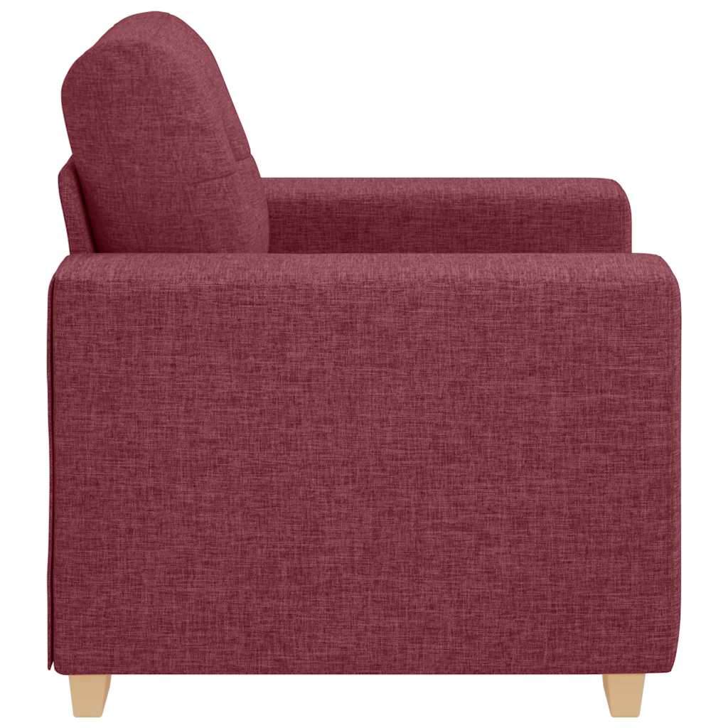 Fauteuil Wijnrood 100x78x80 cm Stof