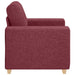 Fauteuil Wijnrood 100x78x80 cm Stof