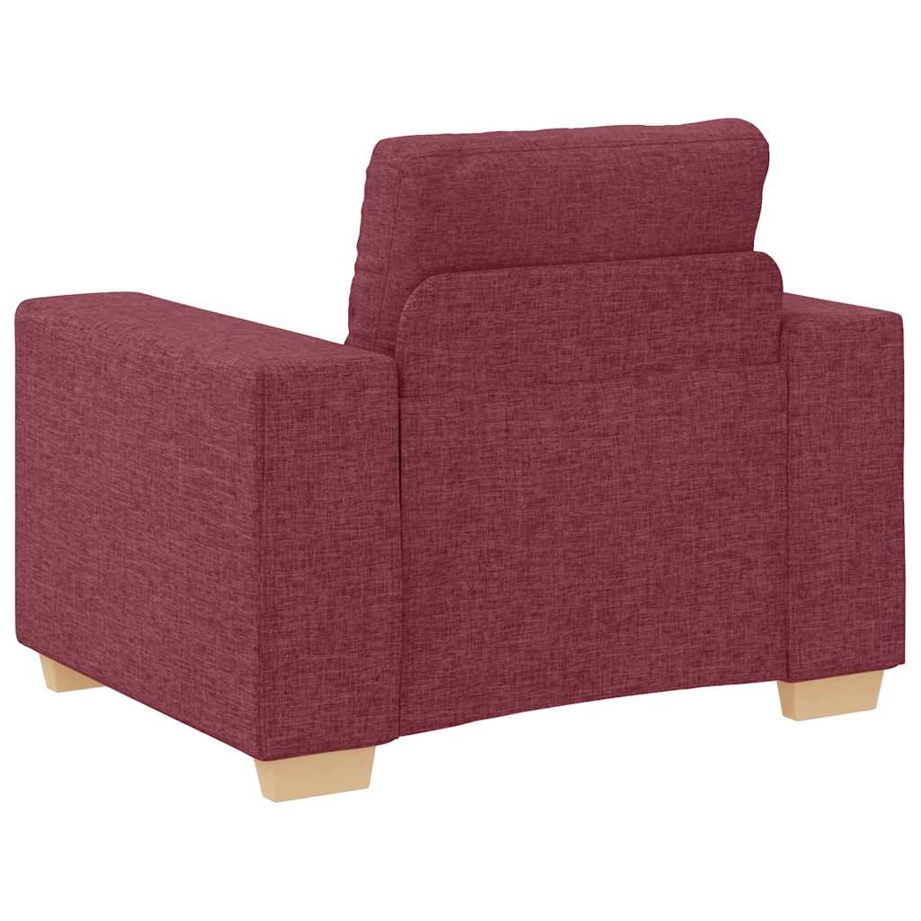 Fauteuil Wijnrood 100x78x80 cm Stof