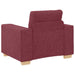 Fauteuil Wijnrood 100x78x80 cm Stof