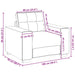 Fauteuil Wijnrood 100x78x80 cm Stof
