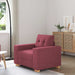 Fauteuil Wijnrood 100x78x80 cm Stof