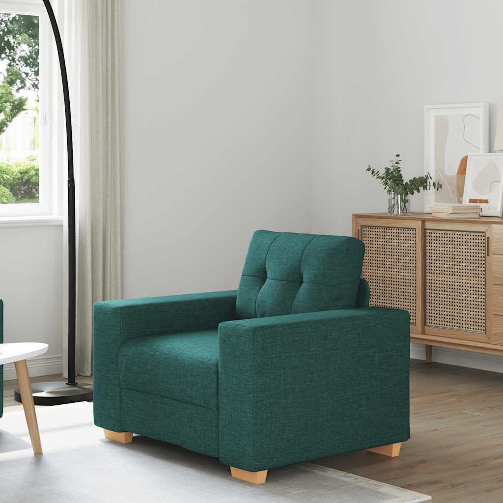 Sofastoel Donkergroen 100x78x80 cm Stof