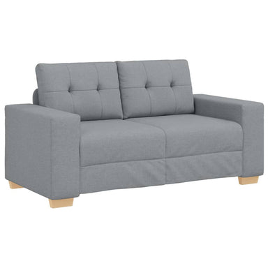 Loveseat bank 160x77x82 cm stof lichtgrijs