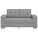 Loveseat bank 160x77x82 cm stof lichtgrijs