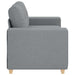 Loveseat bank 160x77x82 cm stof lichtgrijs