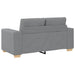Loveseat bank 160x77x82 cm stof lichtgrijs