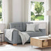 Loveseat bank 160x77x82 cm stof lichtgrijs