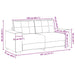 Loveseat Bank 180X77X82 Cm Stof 180 cm